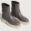 New HOFF BOTTE EN CUIR OFFICE GRIS
