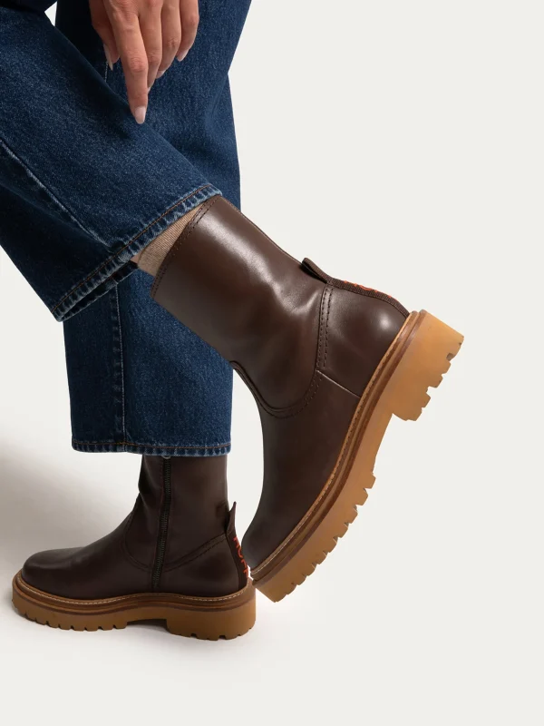 botte_en_cuir_office_marr_1.webp Online HOFF BOTTE EN CUIR OFFICE MARRON