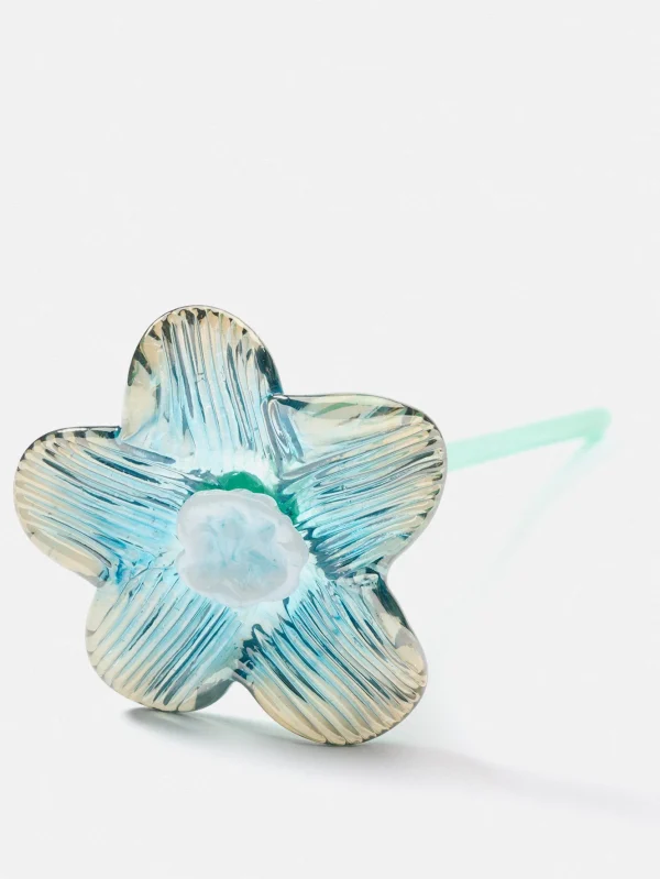 mouthblown_crystal_flower_1-5.webp Best HOFF MOUTHBLOWN CRYSTAL FLOWER SILVER