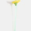 New HOFF MOUTHBLOWN CRYSTAL FLOWER YELLOW